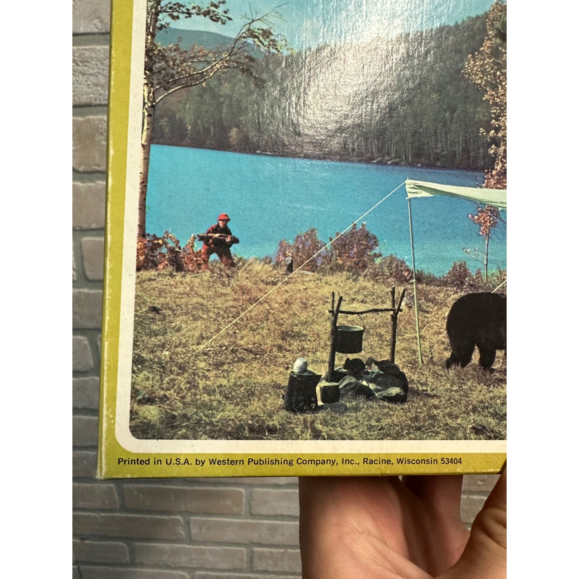 Vintage Whitman Junior Guild Jigsaw Puzzle Hungry Camper 4429 Camping Scene