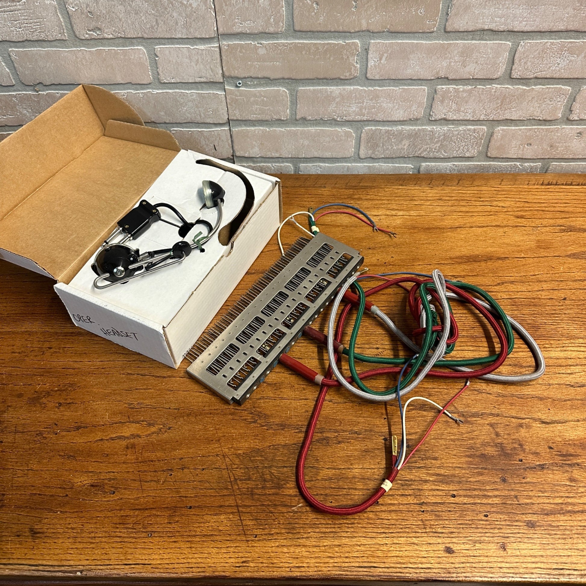 Vintage Telepone Operator's Headset #300 and Switch Line Panel