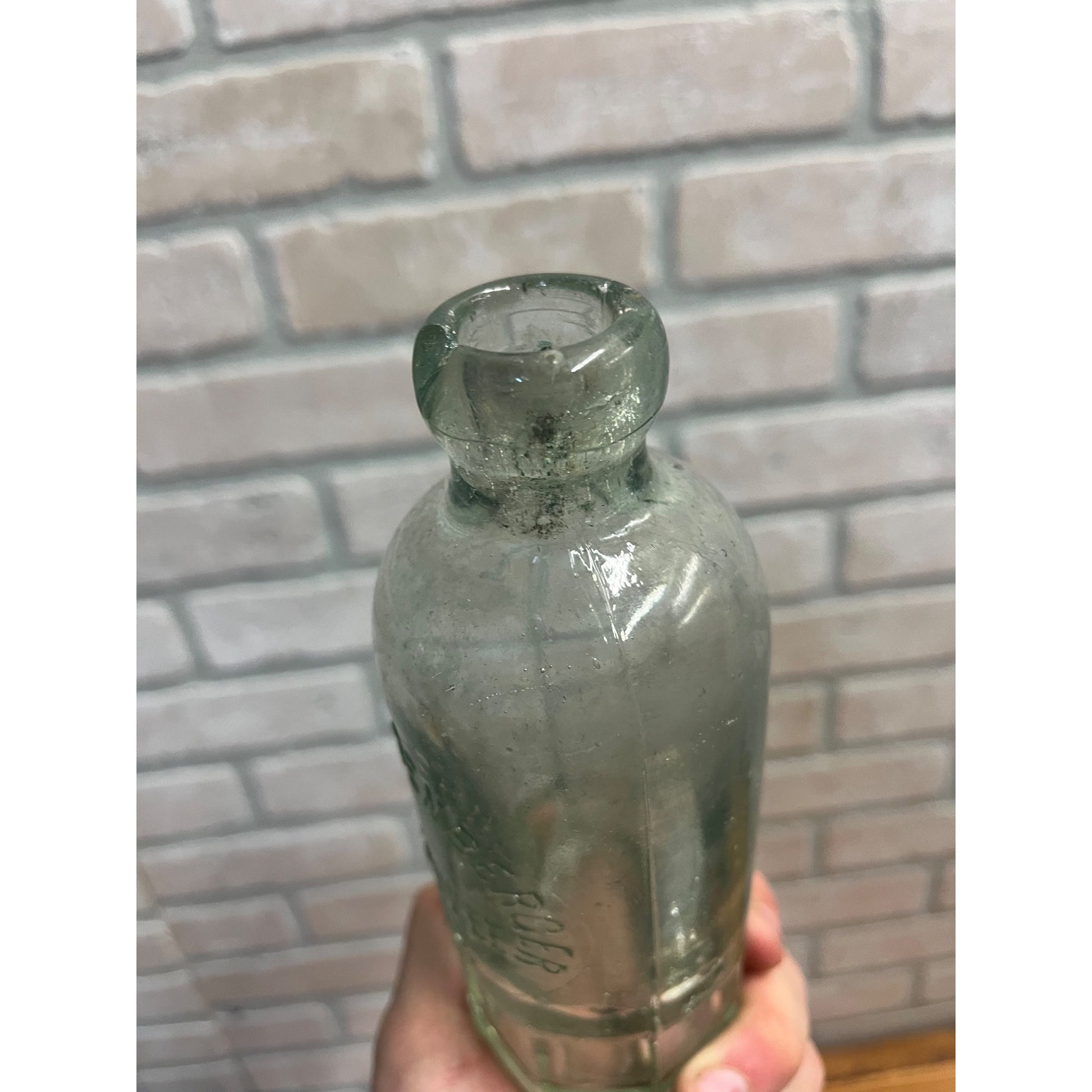 Vintage John Weissenberger Soda Beer Bottle Milwaukee Wisconsin Blob Hutchinson