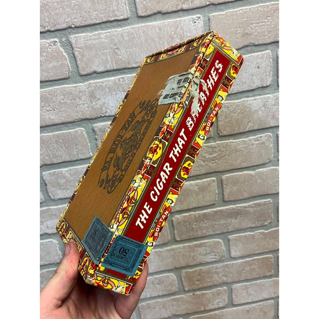 Vintage El Roi-Tan Cigars Pressed Cardboard Store Display Box Advertising