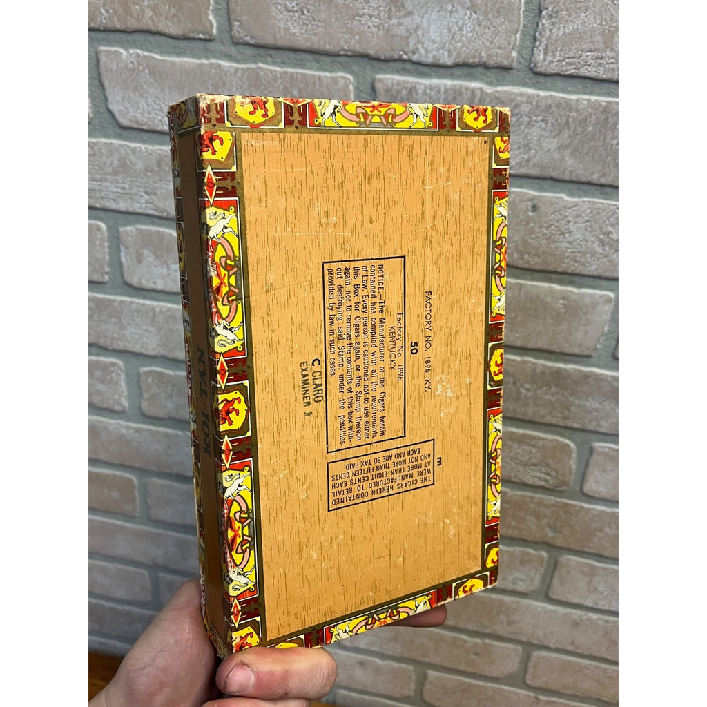 Vintage El Roi-Tan Cigars Pressed Cardboard Store Display Box Advertising