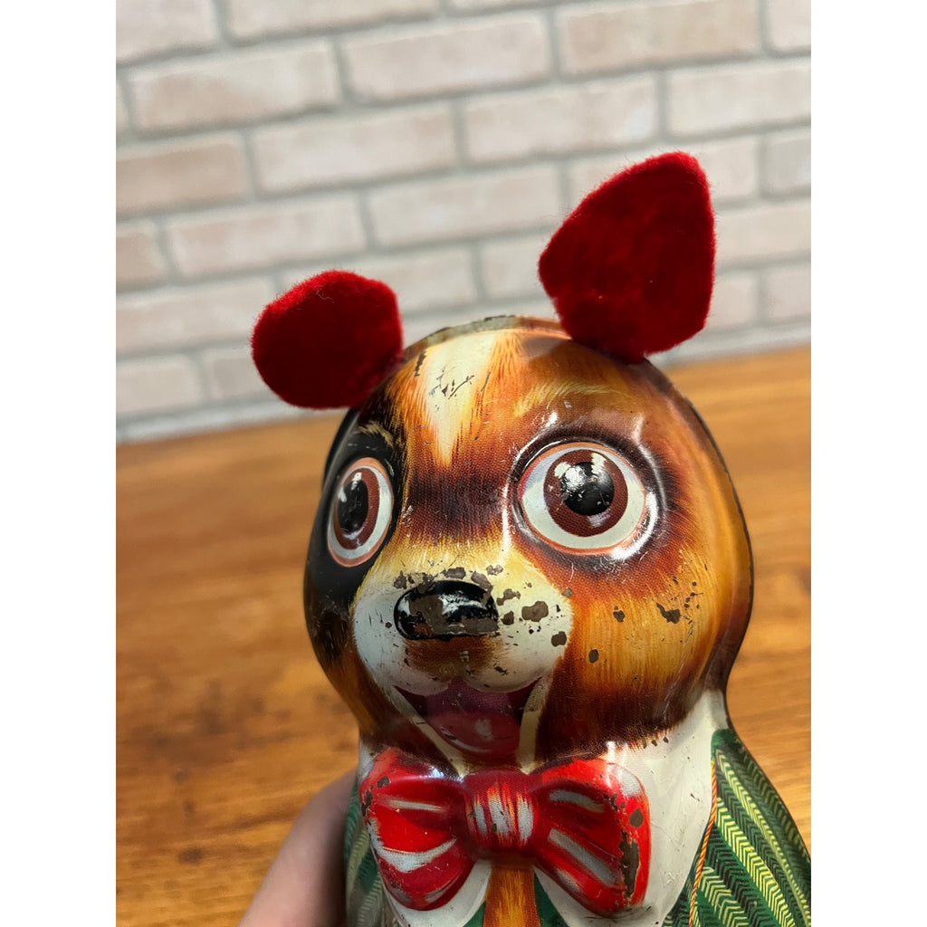 Vintage 1950s Mattel Tin Puppy "where Has My Little Dog Gone?" Music Wind up Toy