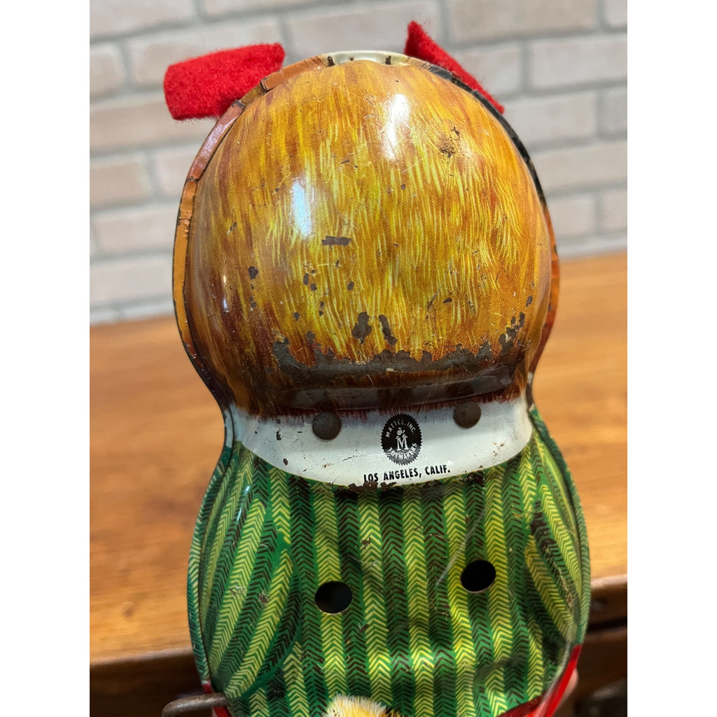 Vintage 1950s Mattel Tin Puppy "where Has My Little Dog Gone?" Music Wind up Toy