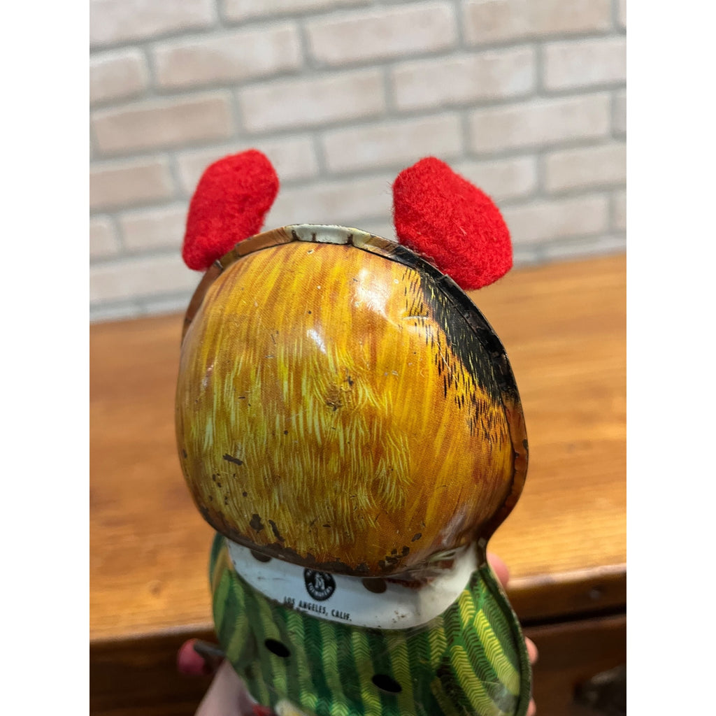 Vintage 1950s Mattel Tin Puppy "where Has My Little Dog Gone?" Music Wind up Toy