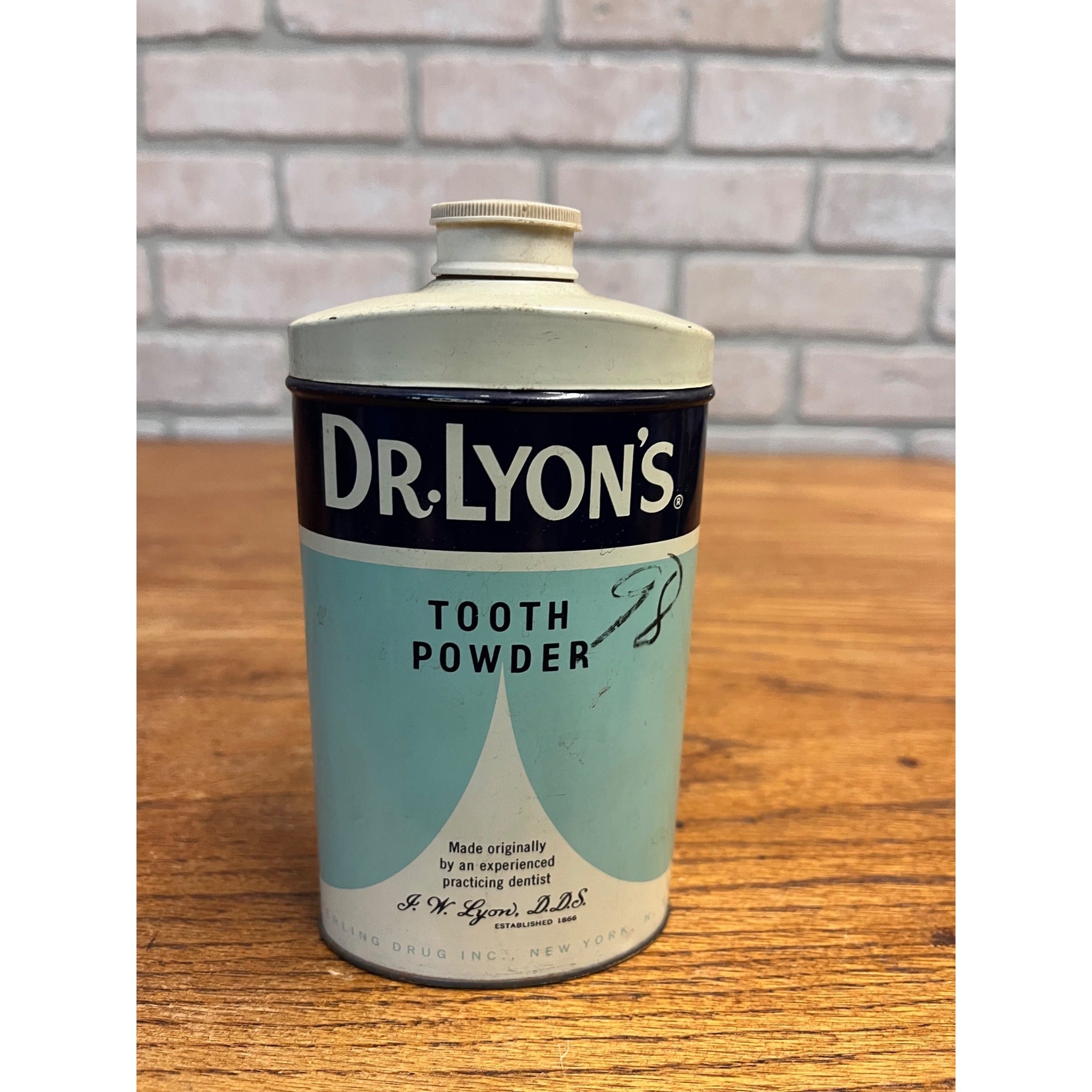 Vintage Dr. Lyons Tooth Powder Collectable Tin 10oz. Full Unopened