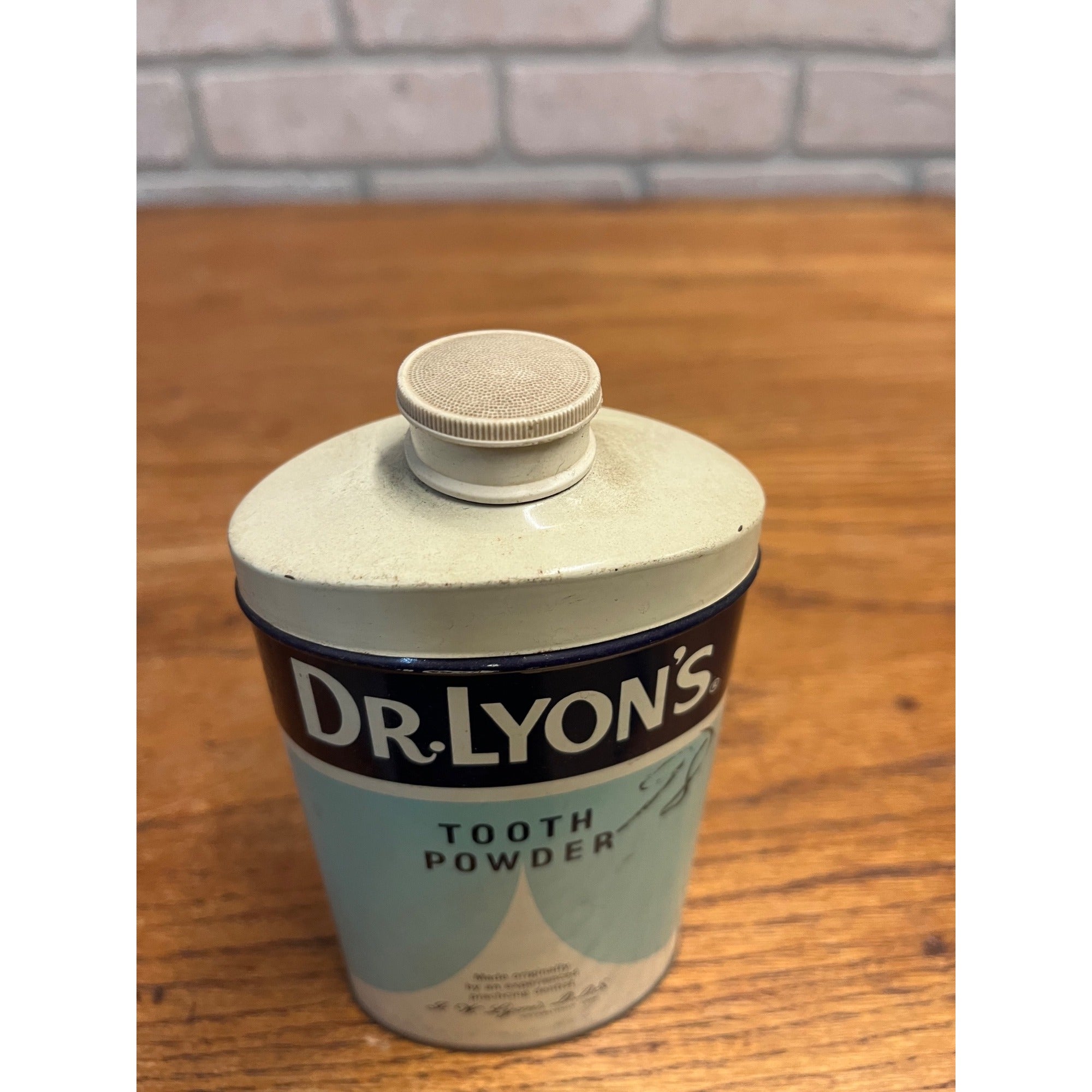 Vintage Dr. Lyons Tooth Powder Collectable Tin 10oz. Full Unopened