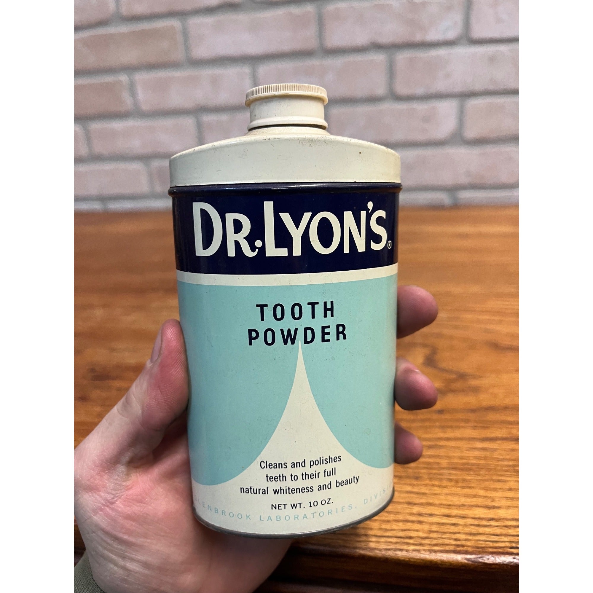 Vintage Dr. Lyons Tooth Powder Collectable Tin 10oz. Full Unopened