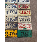Vintage Huge Lot (30) Illinois Car RV Truck License Plates 1960s-1980s