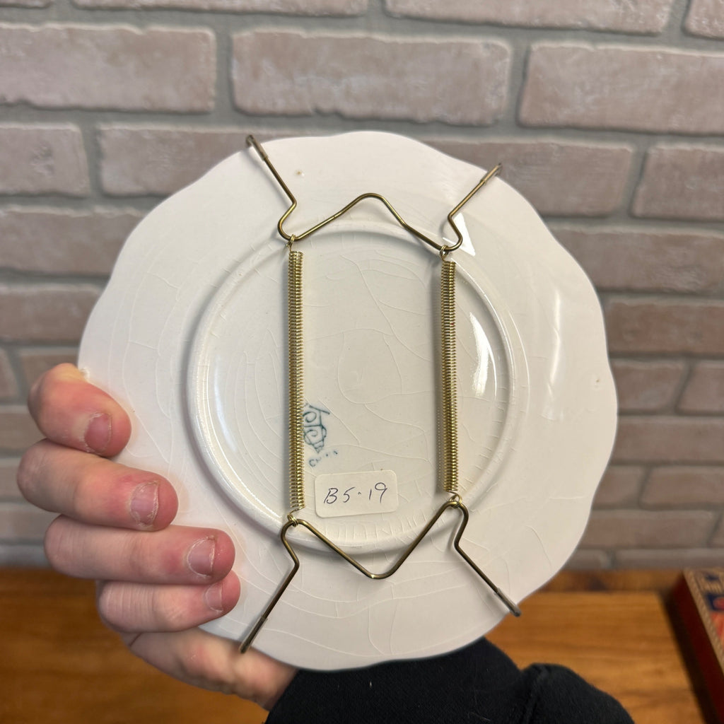 Vintage Nicolaus Boots Shoes Store Advertising Plate Dish West Bend Wisconsin