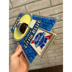 VINTAGE PABST BLUE RIBBON "LITTLE BLUE" 3-D BOTTLE BEER SIGN 7OZ BOTTLE PLASTIC