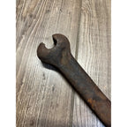 Antique L-Shaped L.W. 1900s Early Implement Farm Wrench Garage Decor