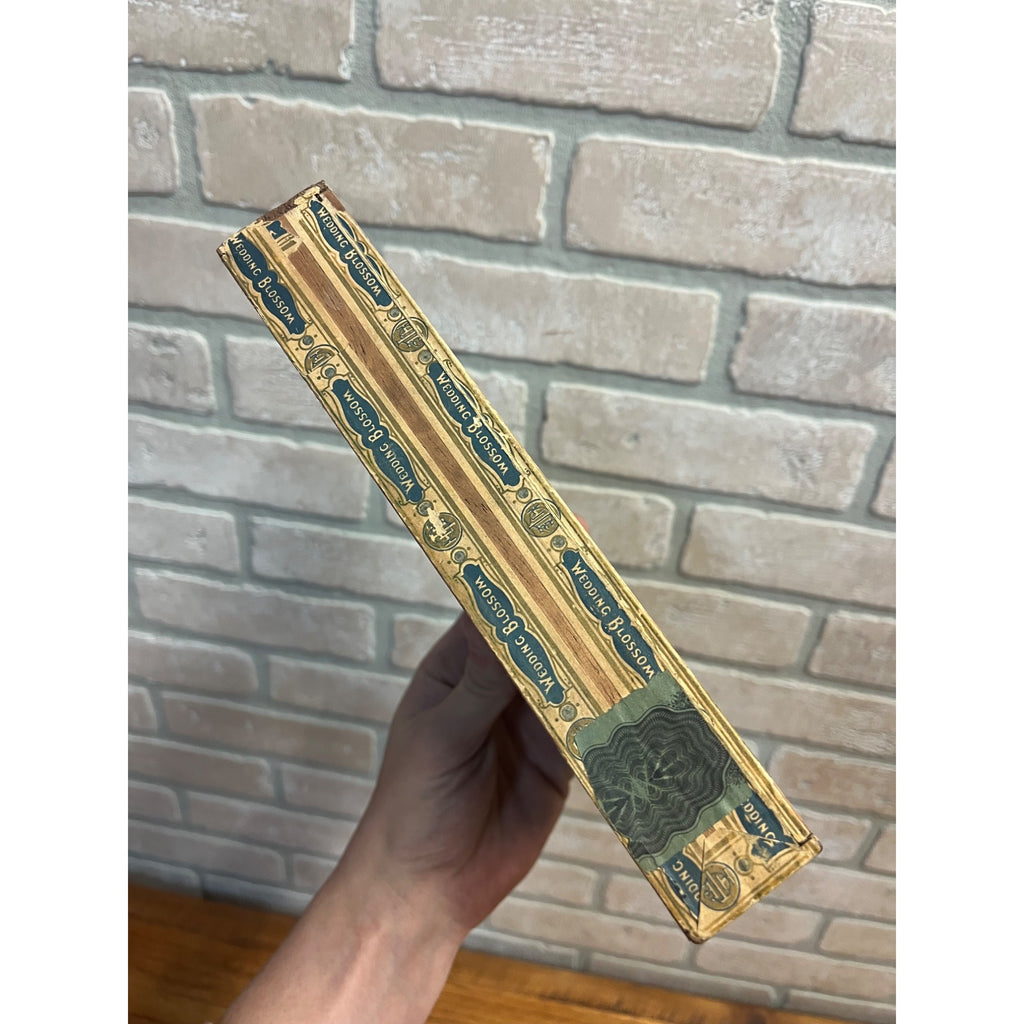 Vintage Wedding Blossom Cigar Wooden Box Advertising South Bend Indiana