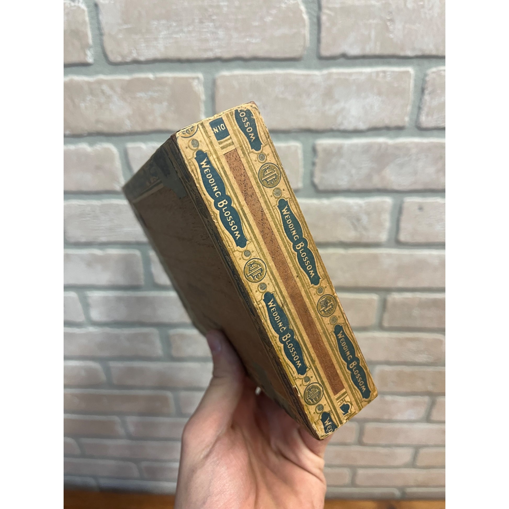 Vintage Wedding Blossom Cigar Wooden Box Advertising South Bend Indiana