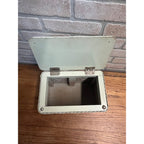 Vintage 1950s CHILD'S TOY WICKER Hamper with Dutch Girl Decal on Top