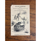 Antique 1890s Victorian Advertising Trade Card Julius Andrae Milwaukee Fire Alarms