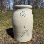 Antique Red Wing Elephant Ear Birch Leaf 5 Gallon Butter Churn