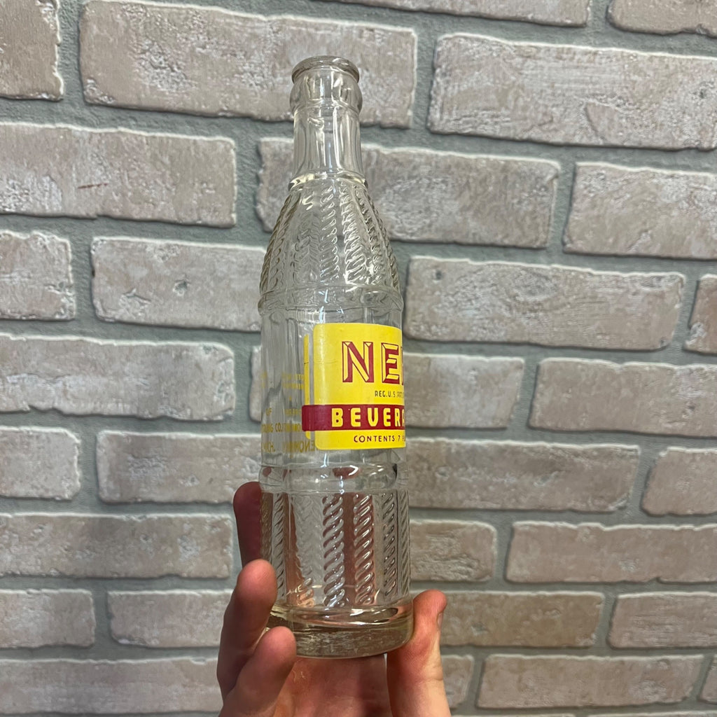 Vintage NEHI Beverages Soda Pop Glass Bottle 7 Fl Oz Menominee, MI