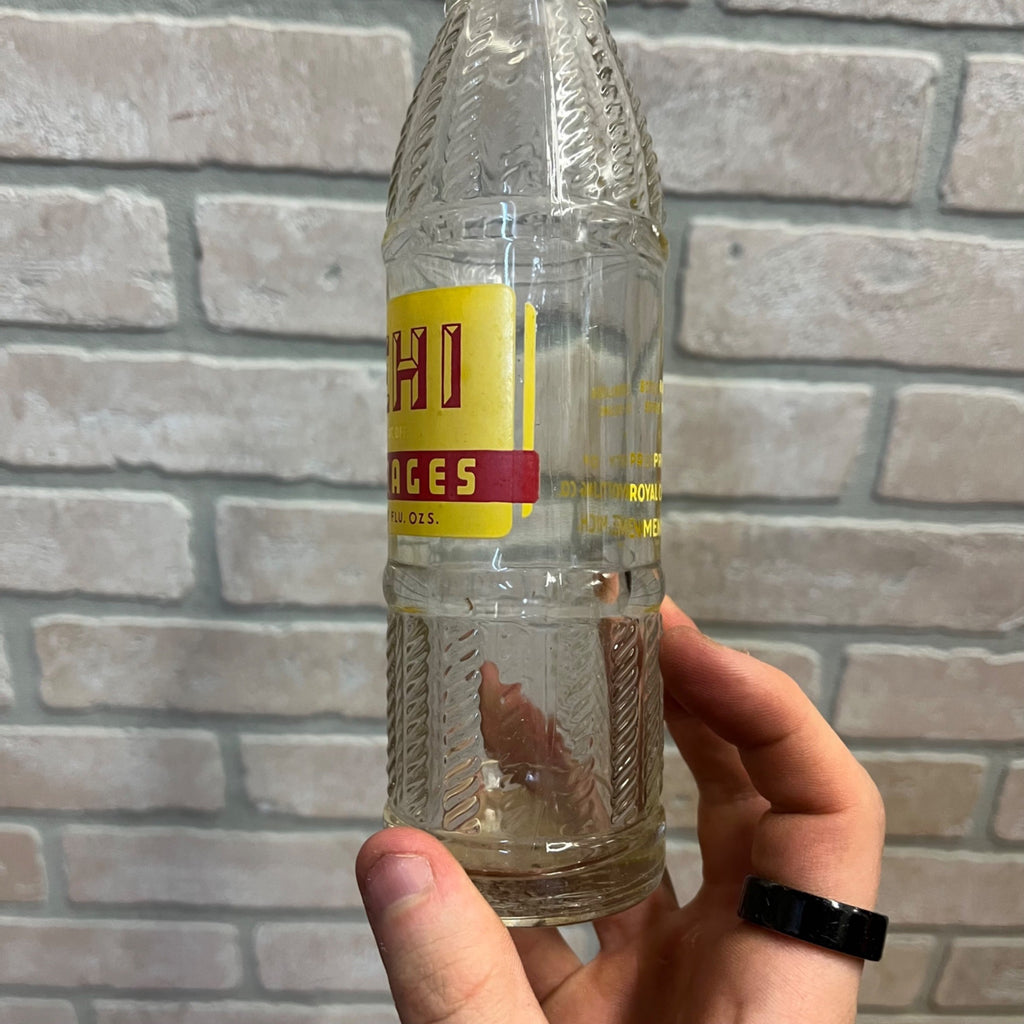 Vintage NEHI Beverages Soda Pop Glass Bottle 7 Fl Oz Menominee, MI