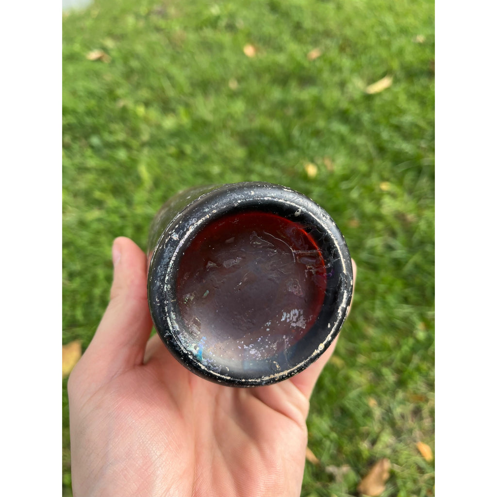 Henry Schinz c1890s Milwaukee Wis Amber Beer Bottle Blob Top