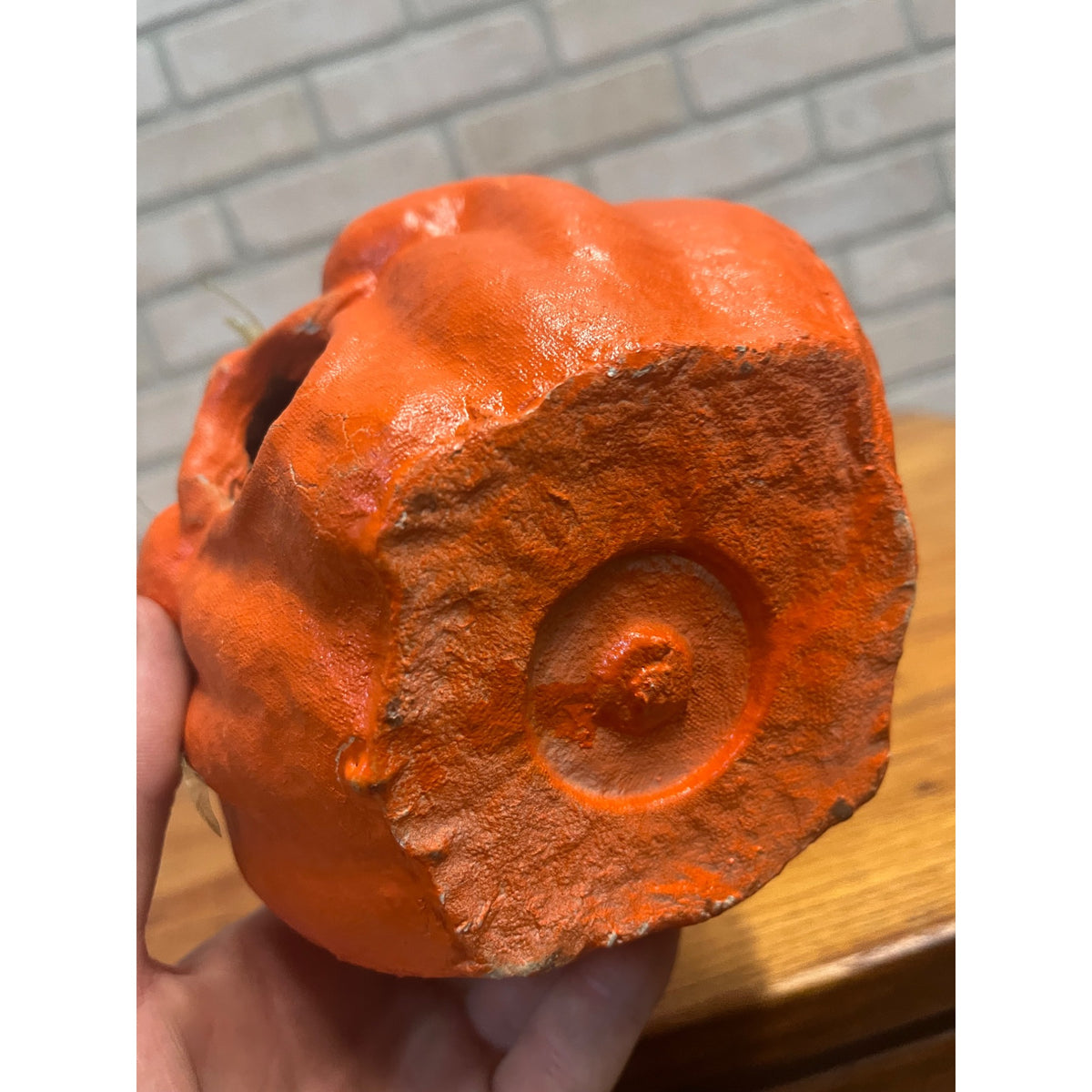 Vintage 1950s Halloween Jack O'Lantern Paper Mache JOL Choir Boy DOUBLE SIDED