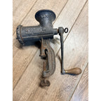 VINTAGE ENTERPRISE NO 10 MANUAL MEAT GRINDER TABLE MOUNT MADE IN USA