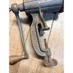 VINTAGE ENTERPRISE NO 10 MANUAL MEAT GRINDER TABLE MOUNT MADE IN USA