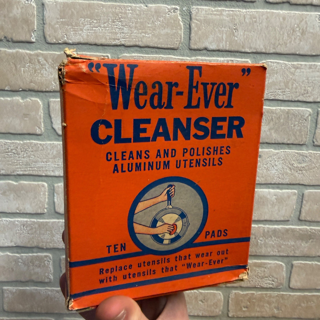 Vintage 1940s Wear Ever Aluminum Cleanser Box FULL Advertising Store Display Prop