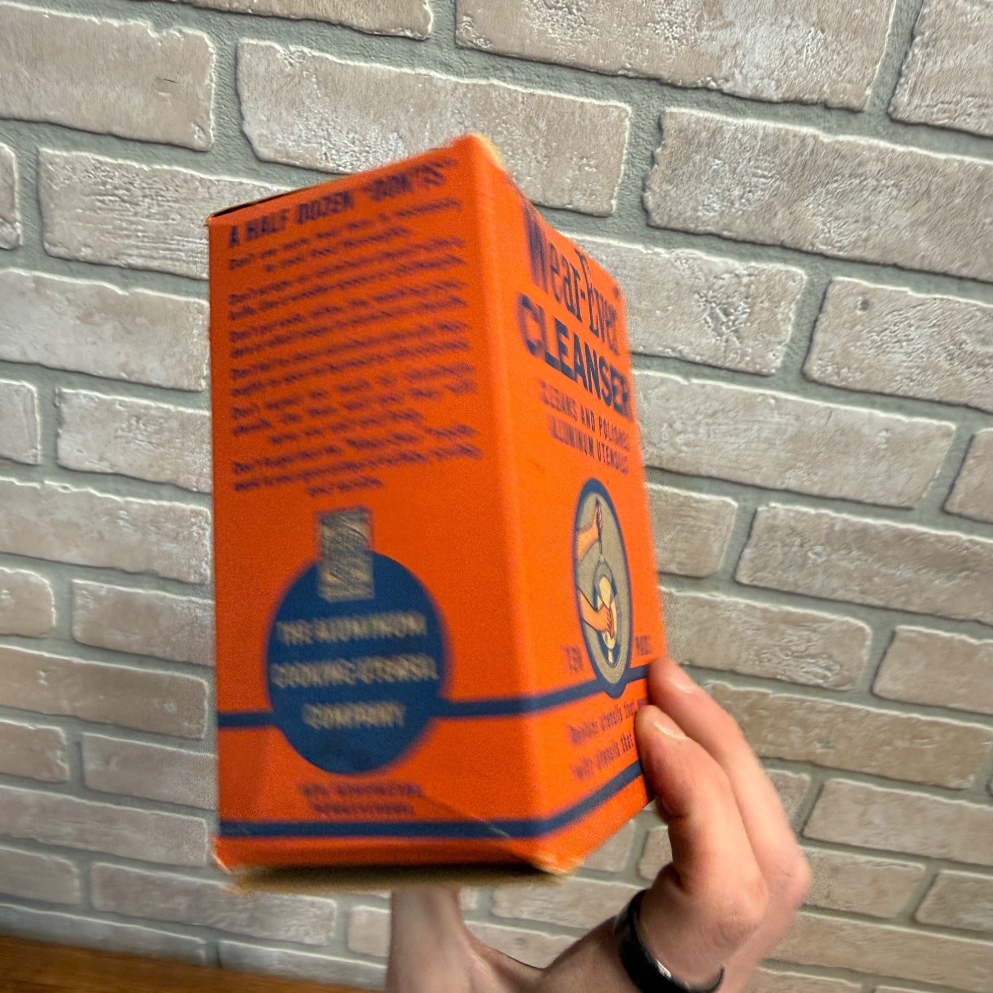 Vintage 1940s Wear Ever Aluminum Cleanser Box FULL Advertising Store Display Prop