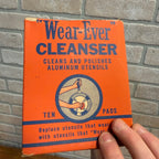 Vintage 1940s Wear Ever Aluminum Cleanser Box FULL Advertising Store Display Prop
