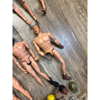 Vintage 1990s GI Joe & Other 1/6 Scale Broken Action Figures for Parts 12"
