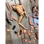 Vintage 1990s GI Joe & Other 1/6 Scale Broken Action Figures for Parts 12"