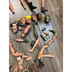 Vintage 1990s GI Joe & Other 1/6 Scale Broken Action Figures for Parts 12"