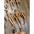 Vintage 1990s GI Joe & Other 1/6 Scale Broken Action Figures for Parts 12"
