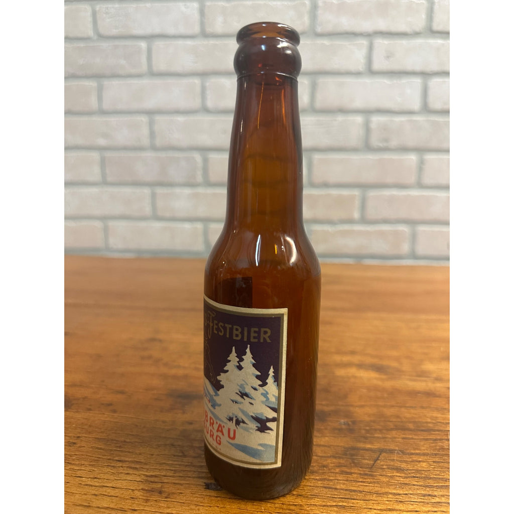 Vintage 1970s Weihnacht's Festbier 7oz Bottle Beer Label Hasennrau Augsburg German