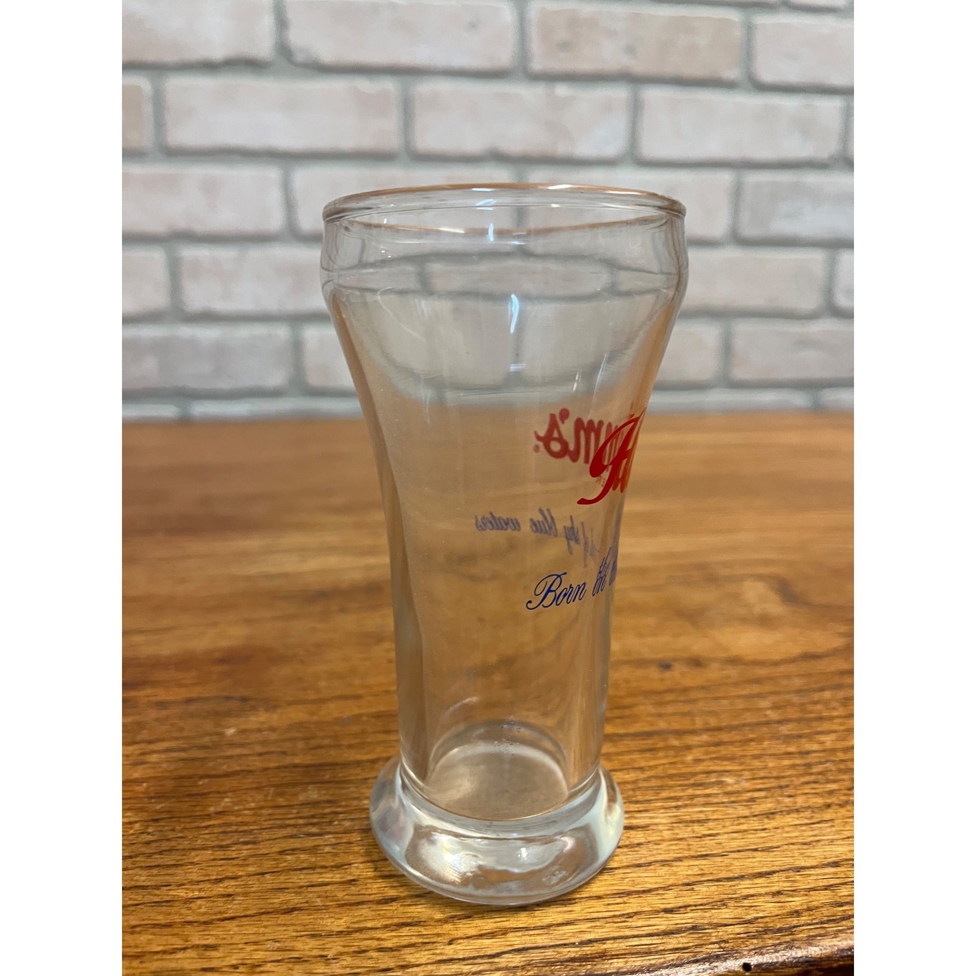 Vintage Hamm’s Beer Pilsner Glass 5-1/4" Tall Barware Land of Sky Blue Waters