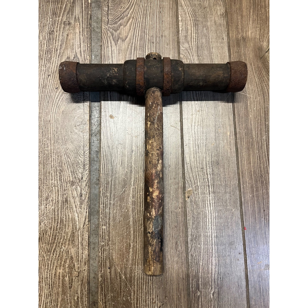 Antique Shipbuilding Corking Caulking Hammer Wooden Shipwrights Tool 1900s
