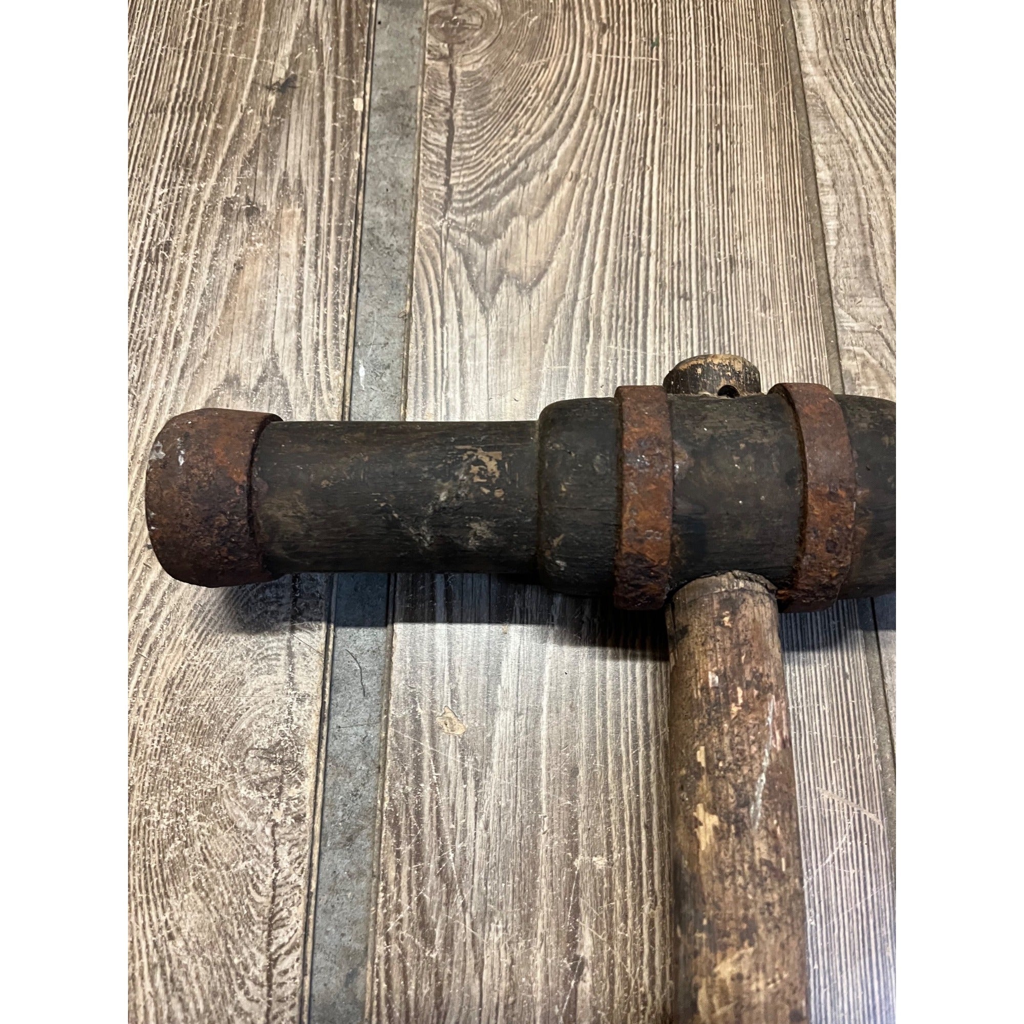 Antique Shipbuilding Corking Caulking Hammer Wooden Shipwrights Tool 1900s