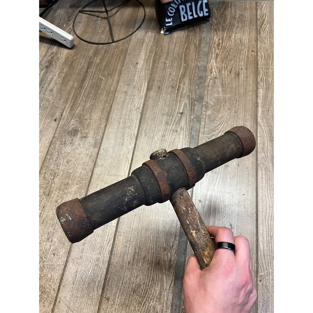 Antique Shipbuilding Corking Caulking Hammer Wooden Shipwrights Tool 1900s