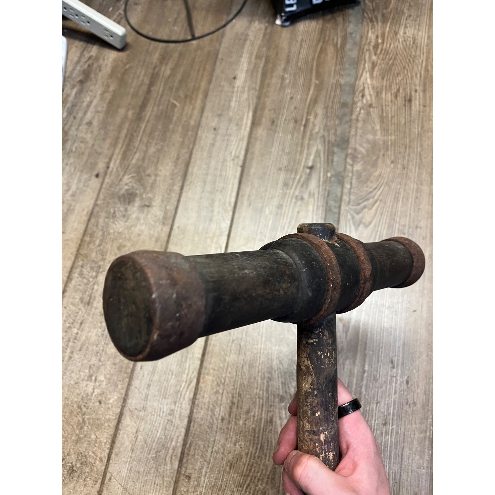 Antique Shipbuilding Corking Caulking Hammer Wooden Shipwrights Tool 1900s