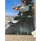 Vintage 1981 Fiorucci Fashion Art Poster Promo Advertising Girls Motorcycle Pier