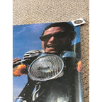 Vintage 1981 Fiorucci Fashion Art Poster Promo Advertising Girls Motorcycle Pier