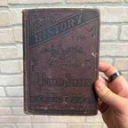 1879 Sadlier’s History Of The United States Excelsior Series School Book HC