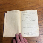 1879 Sadlier’s History Of The United States Excelsior Series School Book HC