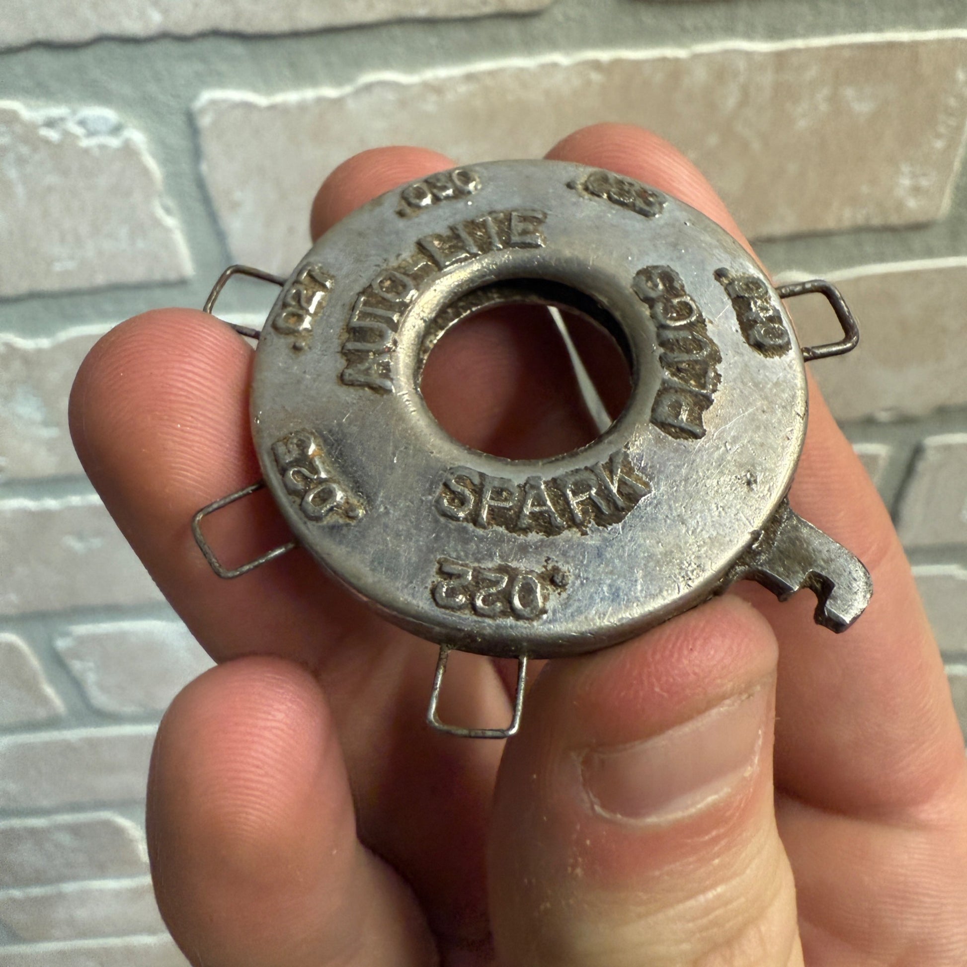 Vintage Auto Lite Wire Spark Plug Gap Gapper Gauge USA