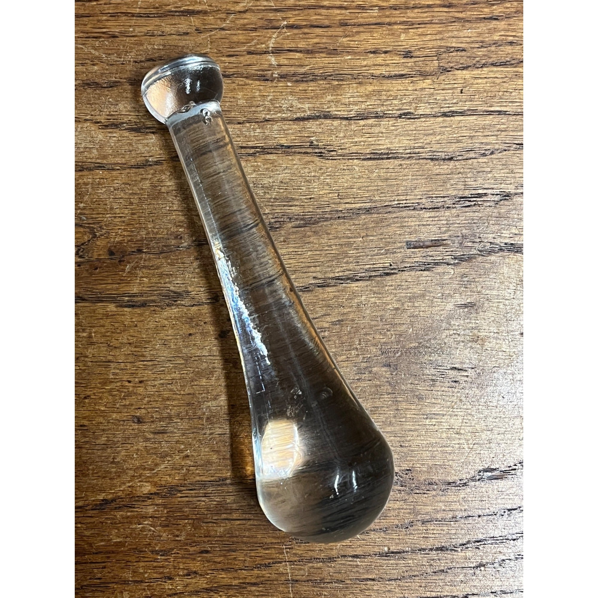 Vintage Clear Glass Pestle No. 8 Replacement for Mortar Apothecary 6" Long