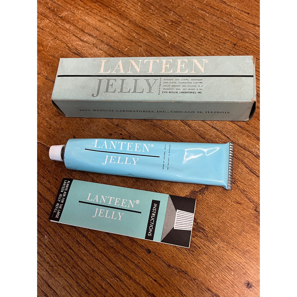 Vintage 1950s Lanteen Jelly Birth Control Box Feminine Esta Medical Laboratories