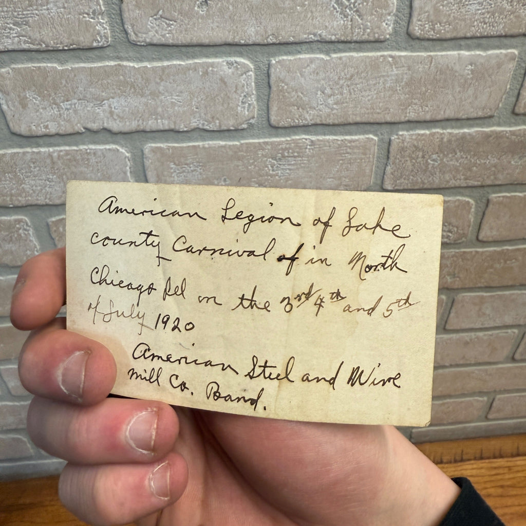 American Legion Carnival, Chicago 1920 American Steel Wire Photograph