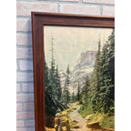 Original Colorado Rockies Missouri Pacific Lines Railroad Poster Sign Advertising