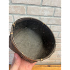 Antique Japanese Bamboo Basket Hand Woven Primitive Folk Art Sewing or Tea Storage