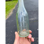 Vintage Waupun Bottling Works Wisconsin 7 1/2 Glass Embossed Soda Bottle